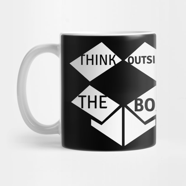 Think Outside The Box - White Box by PositiveGraphic